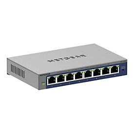 NETGEAR Plus GS108Ev4 - Switch - unmanaged - Desktop, wandmontierbar, an Rack montierbar