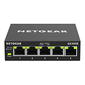 NETGEAR Plus GS305E - Switch - 5 Anschlüsse - Smart