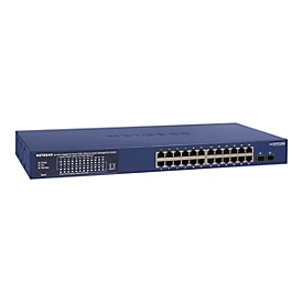 NETGEAR Smart GS724TPP - Switch - L3 Lite - Smart - 24 x 10/100/1000 (PoE+) + 2 x 1000Base-X SFP (Uplink) - an Rack montierbar