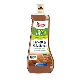 Nettoyant biologique pour parquet POLIBOY, pour tous les parquets et sols en bois, avec cire végétale, 1000 ml