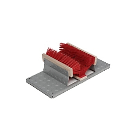 Nettoyeur de chaussures VAR, pour les zones de travail et les entrées, facile à entretenir, galvanisé à chaud 