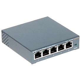 Netzwerkswitch TP-Link TL-SG105, 5 x RJ45 Ports, 10/100/1000 Mbit/s, Duplex-Modus, Autoabstimmung, Flusskontrolle, B 99,8 x T 98 x H 25 mm
