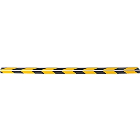 Nez de marche CleanGrip, à coller, pour le marquage des étapes selon la norme DIN 18040, L 1000 x l. 60 x H 30 mm, noir/jaune