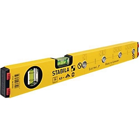 Niveau à bulle 70 Electric 43 cm, aluminium jaune, ± 0,5 mm/m, STABILA