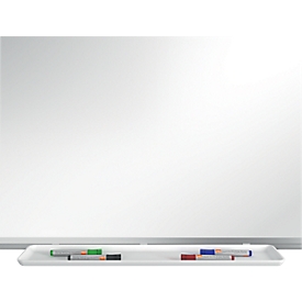 nobo Whiteboard Premium Plus, steel nano-coated, magnetic, W 900 x H 600 mm, incl. removable pen tray and 1 board marker