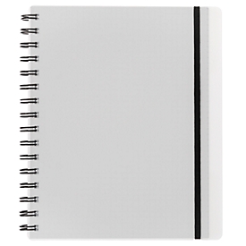 Notebook Easy, A5, KolmaFlex, 100 Blatt, 5 mm, kariert, farblos