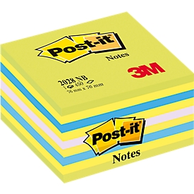 Notes auto-adhésives cube POST-IT, 76 x 76 mm, vert néon