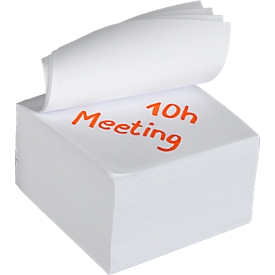 Notes volantes, 90 x 90 mm, blanc