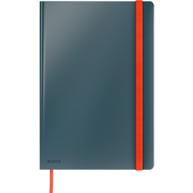 Notizbuch Leitz Cosy, DIN B5, kariert, 100 g/m² Papier, 80 Blatt, Hardcover, grau