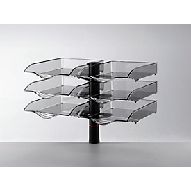 Novus Ablagekorb CopySwinger Duo, 2 x 3 Kästen, B4-Format, Säulensystem, anthrazit