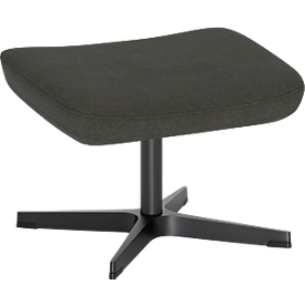 Nowy Styl Beinauflage Barrique, für Drehsessel Barrique, bis 110 kg, Polyesterbezug/Aluminium, dunkelgrau/schwarz