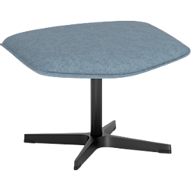 Nowy Styl Beinauflage Otuli, für Drehsessel Otuli, bis 110 kg, Polyesterbezug/Aluminium, denimblau/schwarz