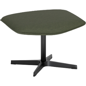 Nowy Styl Beinauflage Otuli, für Drehsessel Otuli, bis 110 kg, Polyesterbezug/Aluminium, forest dunkelgrün/schwarz