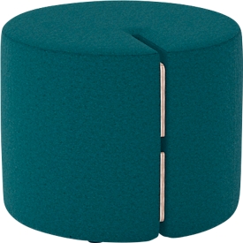 Nowy Styl Sitzpouf Tri.Ply S, modular, Blazer-Stoff, ø 55 cm, petrol
