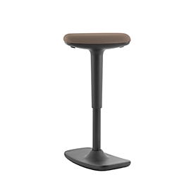 Nowy Styl Stehhocker Timmi, Polyurethanschaum-Polster, Anti-Rutsch, Höhenverstellung, H 515-745 mm, schwarz/beige meliert