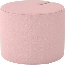 NowyStyl Pouf Tri.Ply S, modulable, tissu blazer, ø 55 cm, rose