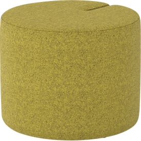 NowyStyl Sitzpouf Tri.Ply S, modular, Blazer-Stoff, ø 55 cm, gelb