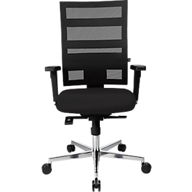 Office chair Topstar SITNESS X-PANDER Plus, synchronised mechanism, 3D seat, mesh look, black