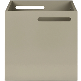 Opbergbox Berlin, van stevige spaanplaat, 340 mm, grijs