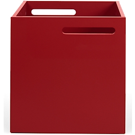 Opbergbox Berlin - van stevige spaanplaat - 340 mm - rood