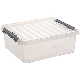 Opbergdoos Sunware Q-line - deksel - sluitclips - L 200 x B 150 x H 60 mm - 1 l