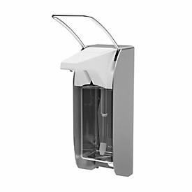 Ophardt Seifenspender ingo-man® Plus IMP E A/24, Wandmontage, 500 ml, nachfüllbar, Edelstahlpumpe, B 82 x T 169 x H 305 mm, Aluminium/Kunststoff, silber