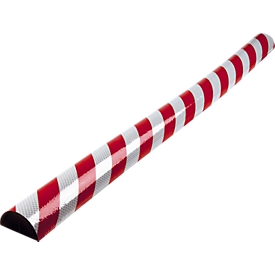 Oppervlaktebescherming type C, 1 m/stuk, rood/wit reflecterend