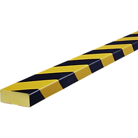 Oppervlaktebescherming type D, 5 m/rol, geel/zwart