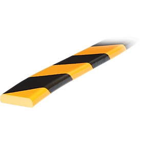 Oppervlaktebescherming type F, 1 m/stuk, geel/zwart