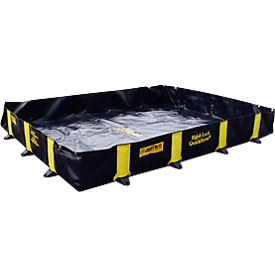 Opvouwbare lekbak, berijdbaar, met snelsluitsysteem, textiel/PVC, 660 l volume