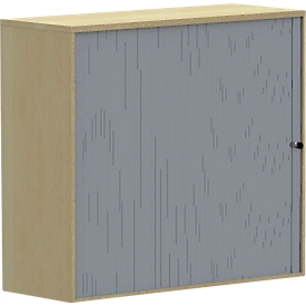 Opzet roldeurkast BEXXSTAR, 1 deur, 3 ordnerhoogtes, B 1200 x D 445 x H 1070 mm, beukendecor