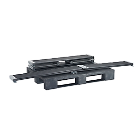 Opzetframe voor pallets, 6 scharnieren, 4 st., 800 x 1200 x 200 mm