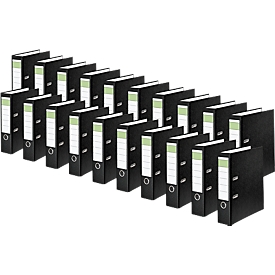 Ordner groene balk, A4, rugbreedte 80 mm, 20 stuks