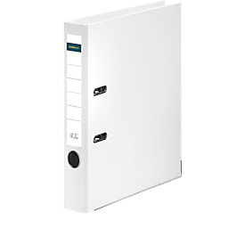 Ordner Schäfer Shop Select, DIN A4, Rückenbreite 50 mm, Griffloch, auswechselbares Rückenschild, Polypropylen, 1 Stück, weiß
