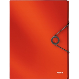 Organisateur Solid Leitz, format A4, en PP, rouge clair
