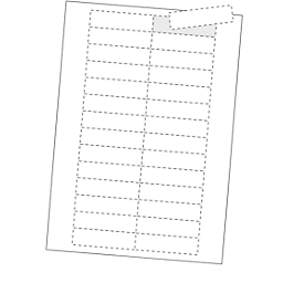 ORGATEX Kartoneinlagen Standard, weiß, 100 Stück, 67 x 100 mm