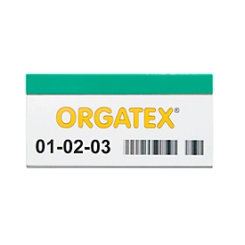 ORGATEX Magnet-Einsteckschilder Color, 48 x 100 mm, grün, 100 St.