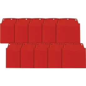 Orgatex Sichttaschen, A6 quer, rot, 10 St.
