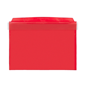 Orgatex Sichttaschen, m. Klappe, A5 quer, rot, 10 St.