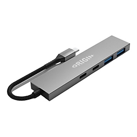 Origin Storage - Hub - betriebenen Bus - 2 x USB 3.2 + 2 x USB-C 3.2 Gen 1 - Desktop