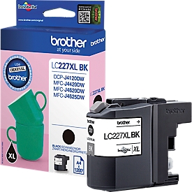 Original Brother Tintenpatrone LC-227XLBK, Einzelpack, schwarz