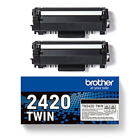 Original Brother Toner TN-2420, Doppelpack, schwarz