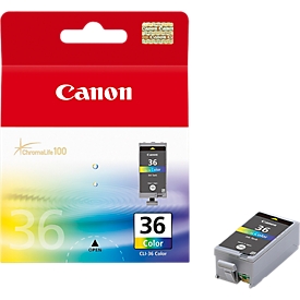 Original Canon ink cartridge CLI-36 CMY, single pack, Tri-Colour