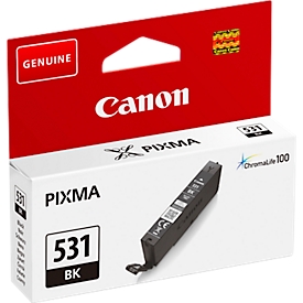 Original Canon ink cartridge CLI-531 BK (6118C001), up to 515 pages, single pack, black