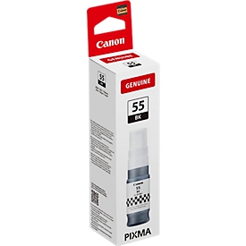 Original Canon Tintenflasche GI-55 BK (6292C001), 70 ml, bis zu 3000 Seiten, schwarz