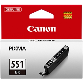 Original Canon Tintenpatrone CLI-551BK, Einzelpack, schwarz