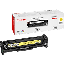 Original Canon toner 718Y, single pack, yellow
