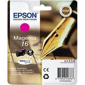 Original, Epson Tintenpatrone 16, magenta