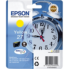 Original Epson Tintenpatrone 27, Einzelpack, gelb