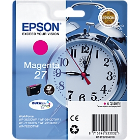 Original Epson Tintenpatrone 27, Einzelpack, magenta